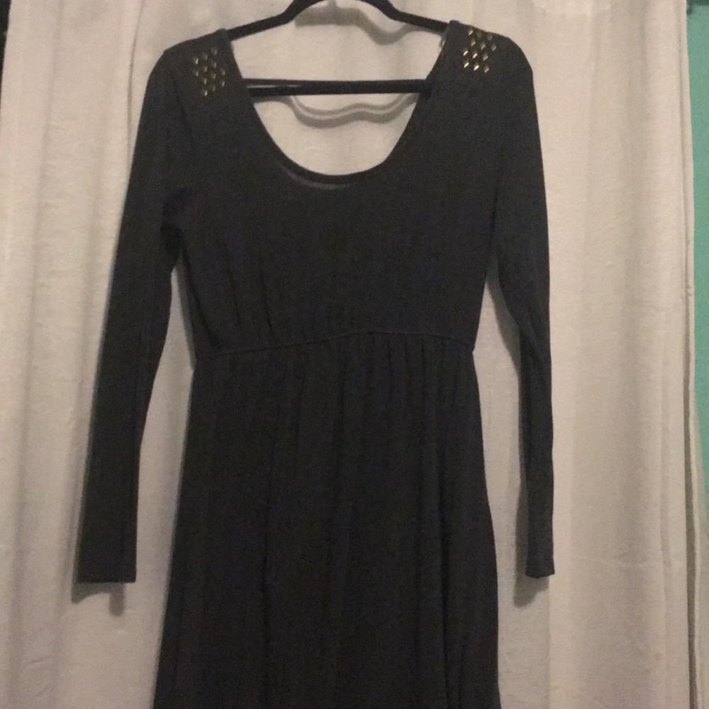 Long sleeved high low dress